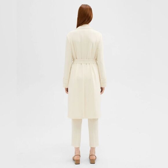 Oaklane Trench Coat in Admiral Crepe
 In Color SAND - Picture 3 of 9